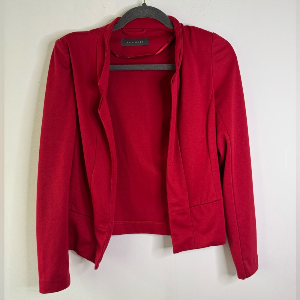 Suzy Shier Red Jacket. Size: XS Women’s